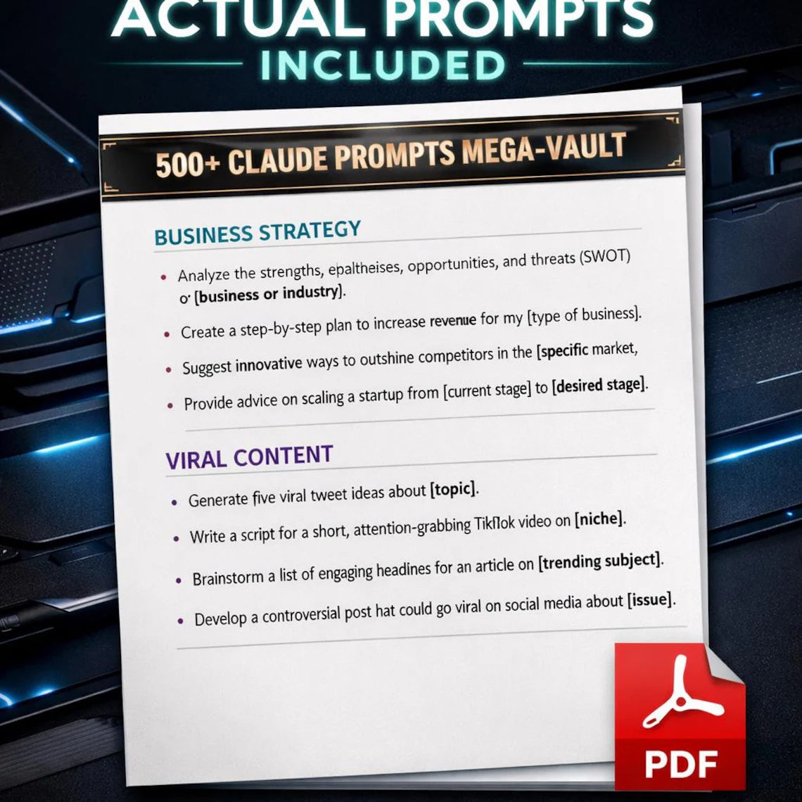 4000+ Claude AI Prompt Mega Bundle
